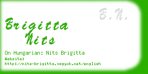brigitta nits business card